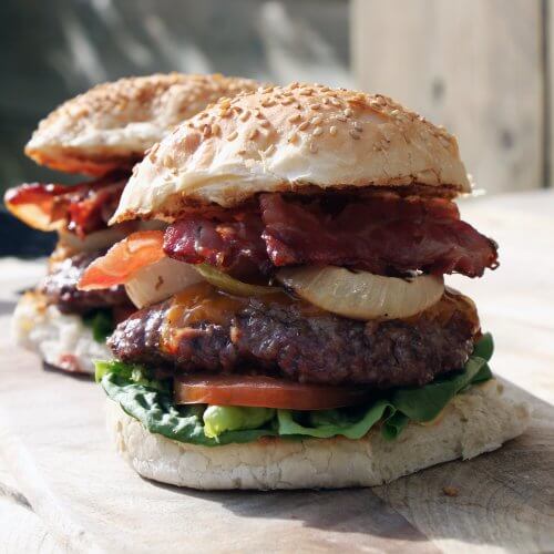 classic bacon cheese burgers uitgelicht