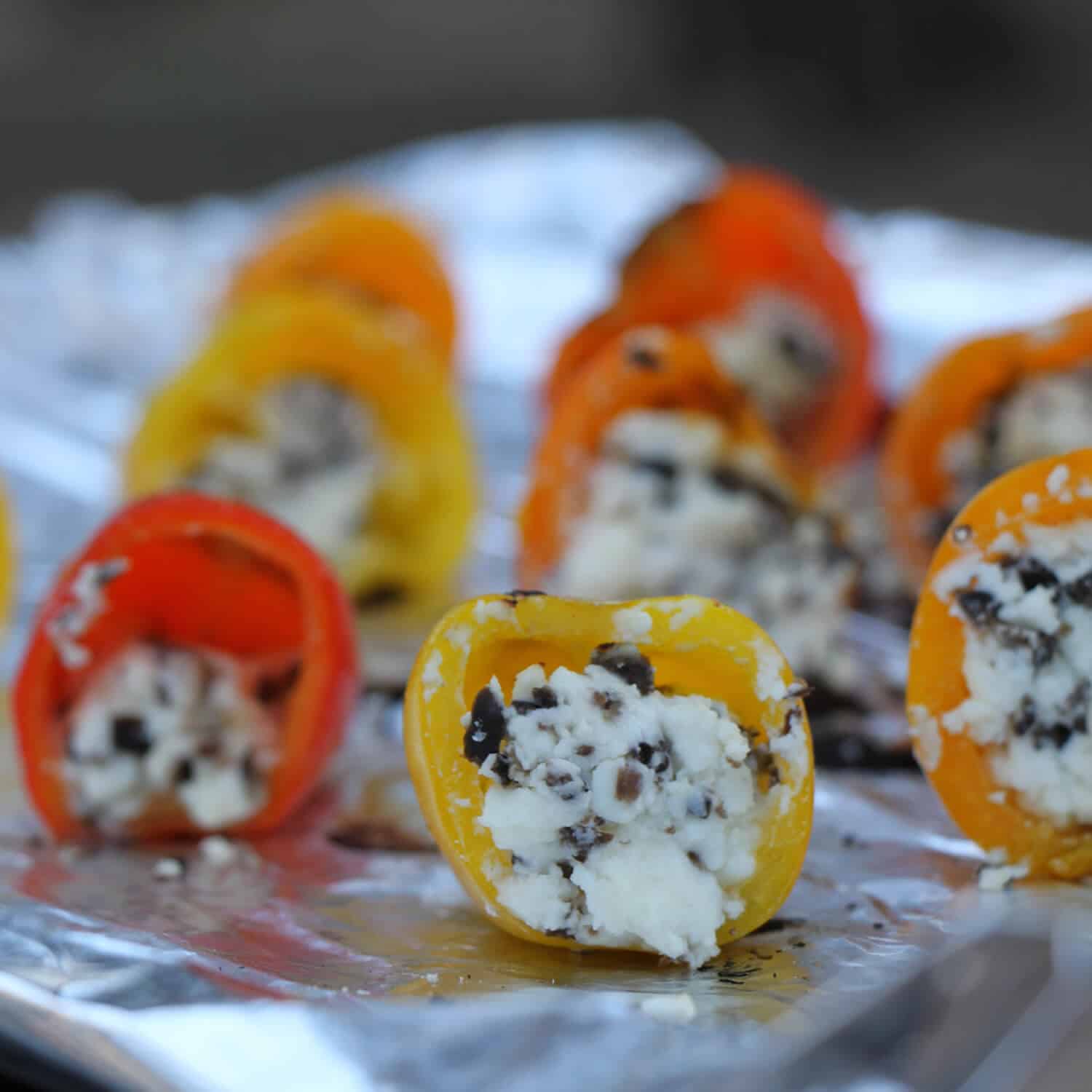 Mini Paprika's met Feta & Olijven BBQ Recepten BBQ Junkie