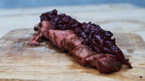hertenbiefstuk rode uien marmelade recept