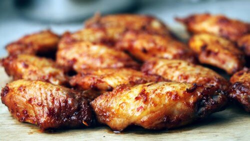 sticky chicken wings recept