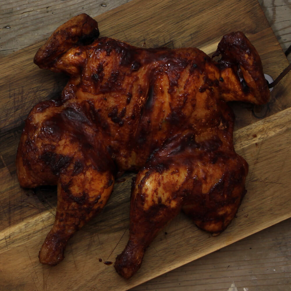 Wil jij een hele kip bereiden op de BBQ? Deze Road Kill Chicken is heerlijk!