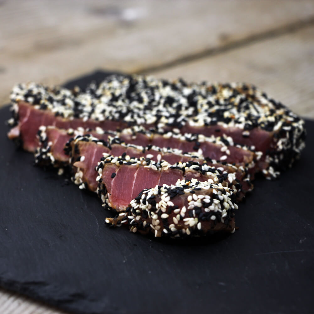 Habubu Zich voorstellen Skiën Tonijn Steak in Sesamkorst - BBQ Recepten - BBQ Junkie