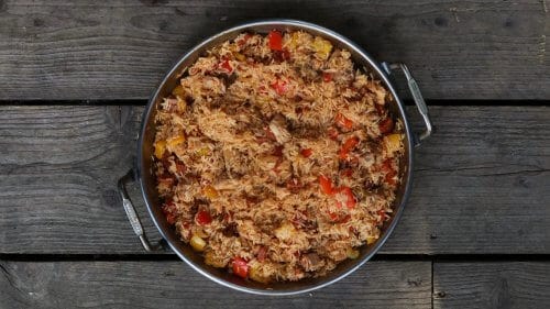 kip jambalaya recept
