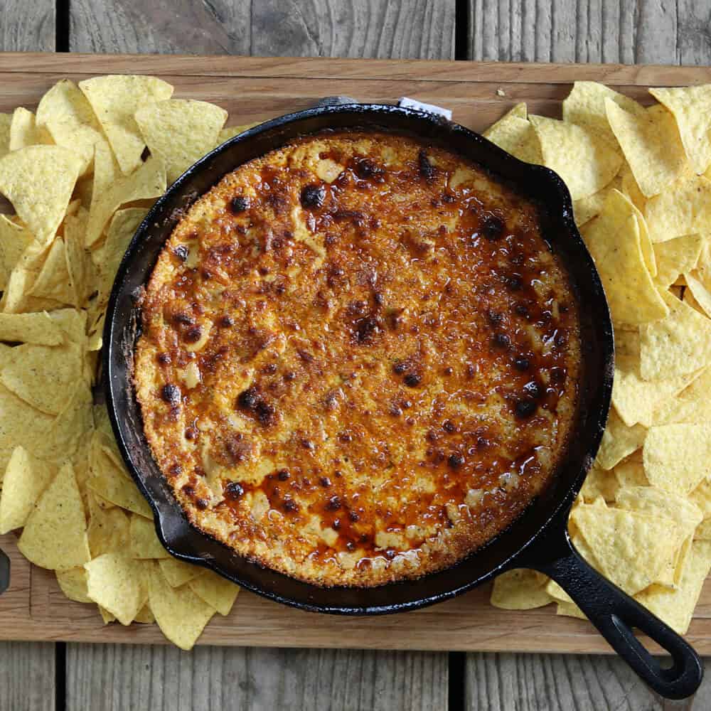 Buffalo Chicken Dip van de BBQ