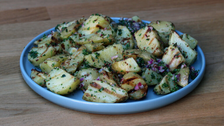 gegrilde aardappelsalade recept
