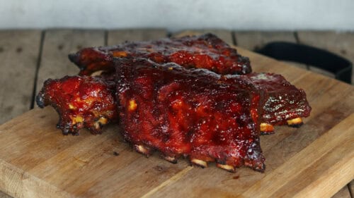 Aziatische Spareribs van de BBQ
