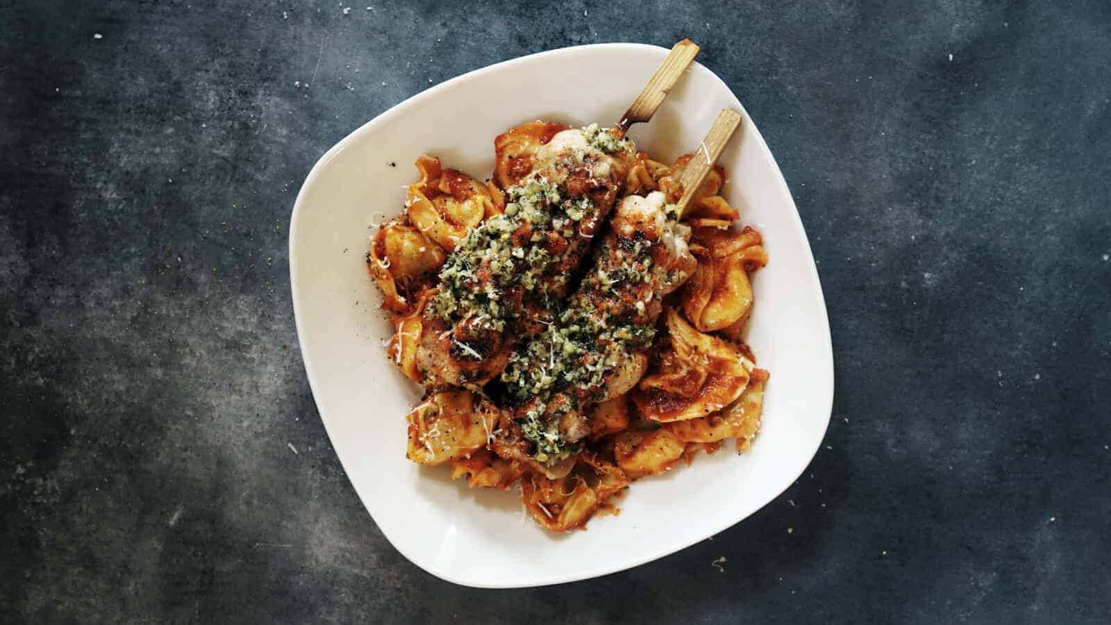 Knoflook Parmezaan Kipspiesen