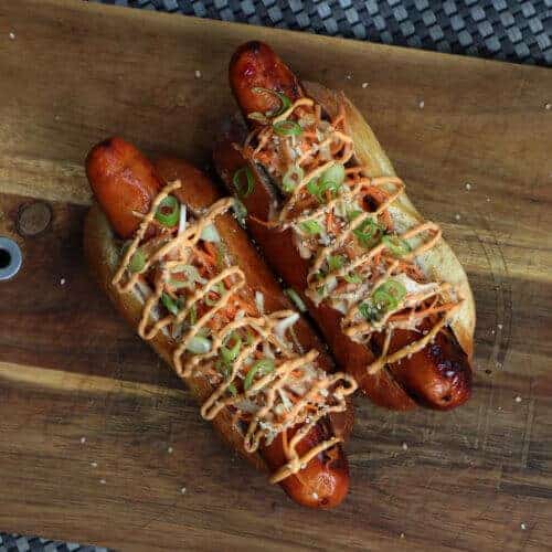 koreaanse hotdogs uitgelicht