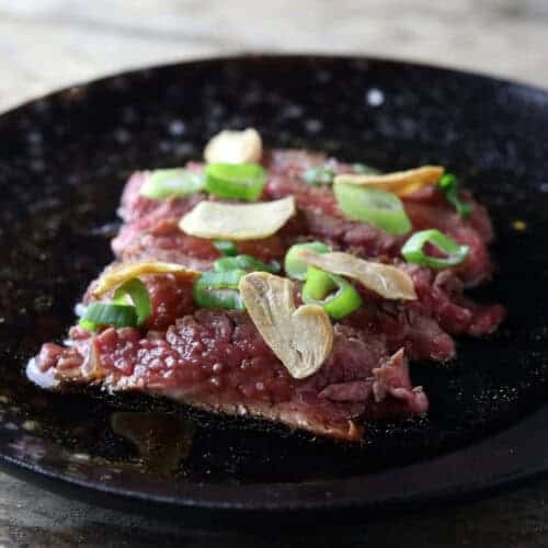 beef tataki ponzu dressing uitgelicht