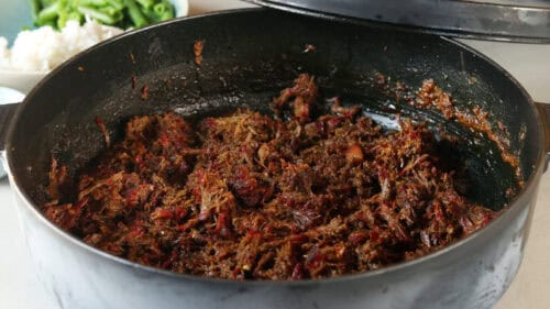 rendang pulled beef recept