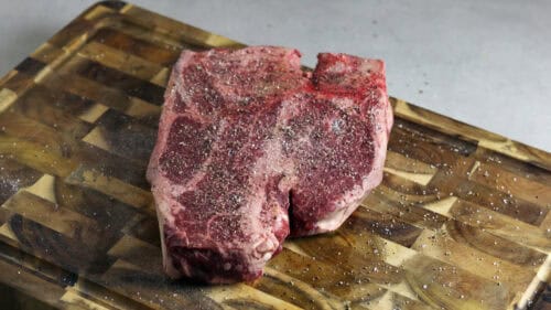porterhouse steak truffel boter bereiding1