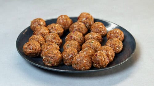aziatische kipgehaktballetjes bereiding1