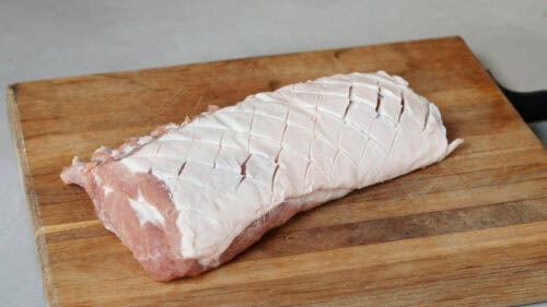 varkensrack kruiden parmezaan korst bereiding1