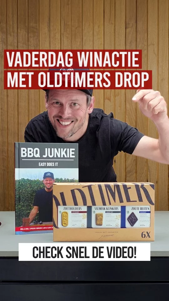 VADERDAG WINACTIE 🔥🖤

Voor Vaderdag heb ik iets moois voor jullie.

Samen met @oldtimersdrop geef ik 5 keer mijn nieuwste boek weg, samen met een cadeauverpakking gevuld met alle Oldtimers smaken!

Wil je kans maken?
✓ Volg @bbqjunkienl en @oldtimersdrop
✓ Laat in een reactie weten wie jij deze prijs gunt

Meedoen kan tot en met 14 juni. Op 15 juni stuurt Oldtimers de winnaars een persoonlijk bericht.

#ad

*Deze winactie is op geen enkele manier gesponsord, goedgekeurd of beheerd door Meta.