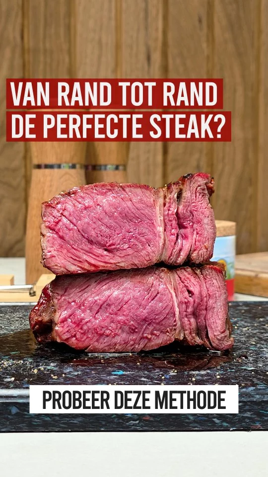 DE PERFECTE STEAK, VAN RAND TOT RAND 🤩

In de video van vandaag neem ik je mee in de Reverse Sear methode. Naar mijn mening de beste manier om wat dikkere steaks perfect te garen 🔥

In het kort:
- Zout je steak en gaar hem indirect op lage temperatuur
- Haal de steak van de BBQ en stook deze flink op
- Gril de steak af (het liefst op een gietijzeren rooster)
- Haal de steak van de BBQ, bestrooi met peper en laat rusten
- Snijd je steak aan en geniet van een perfect gegaarde steak

Meer lezen over de Reverse Sear methode? Laat een reactie achter en ik stuur de link naar een uitgebreid blog door 👌

Of stel je vragen in de reacties, zodat andere liefhebbers direct mee kunnen lezen 😁

#bbqjunkie #bbqjunkienl